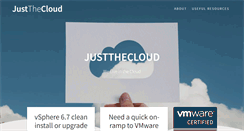 Desktop Screenshot of justthecloud.com